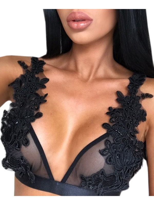 Woman Black Sexy Bra