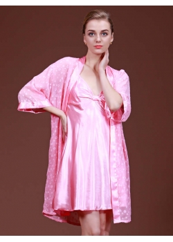 Elegant Hot Sexy 2 Pcs Night Gown