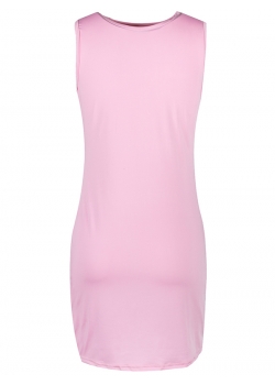Pink Fashion Sleeveless Casual Dress