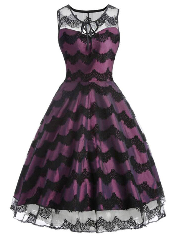 Fashion Sleeveless Vintage Casual Dress