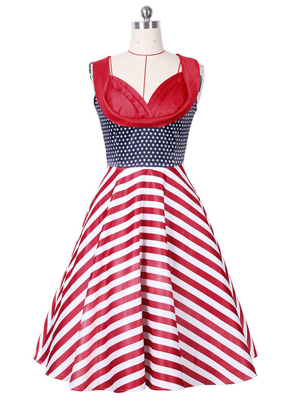 Fashion Vintage Women Casual Dress