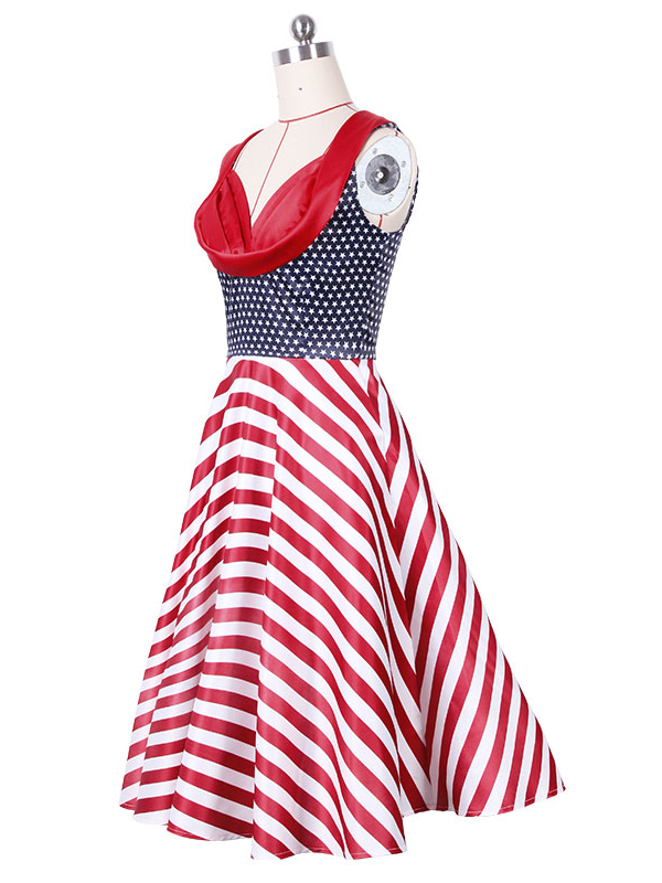 Fashion Vintage Women Casual Dress