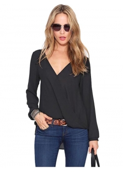 Fashion Black ​Long Sleeve Tops