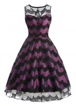 Fashion Sleeveless Vintage Casual Dress