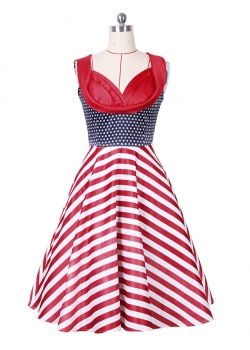 Fashion Vintage Women Casual Dress