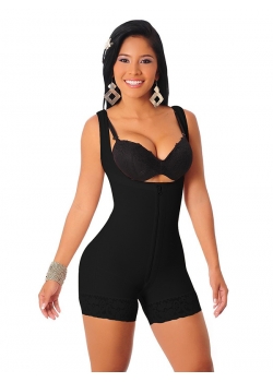 Sexy Black Women Slim Shapewear With Zipper