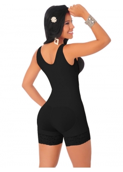 Sexy Black Women Slim Shapewear With Zipper