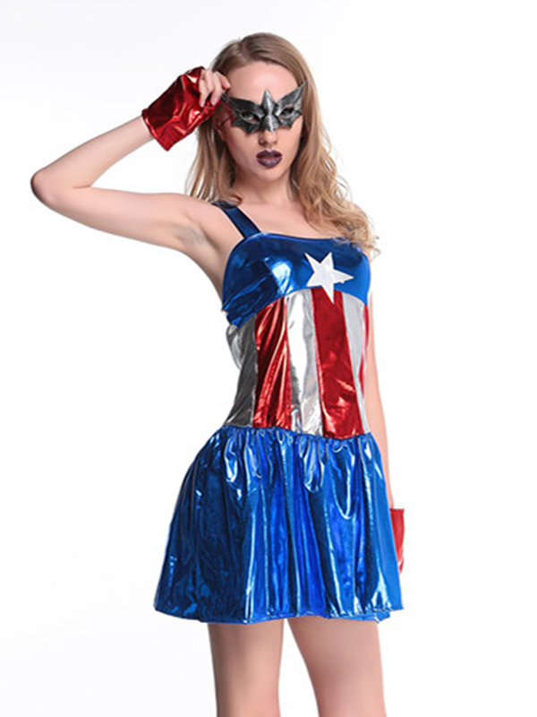 Fashion Super Heroine Women Costume Dress