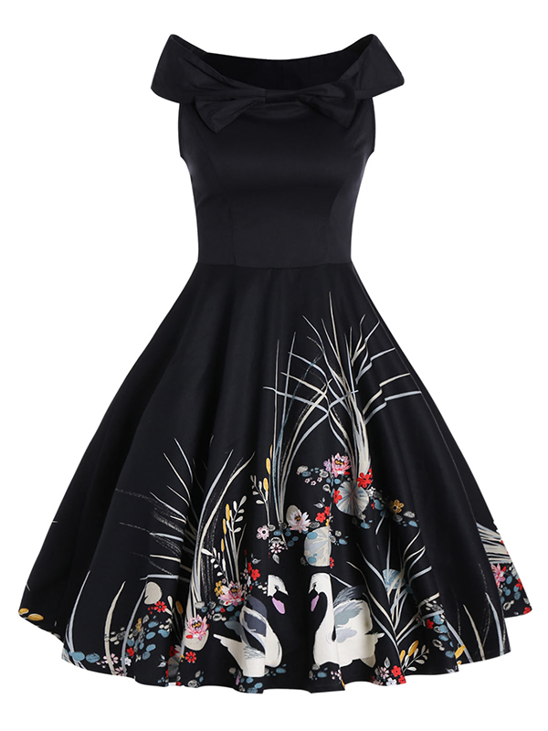 Sexy Black Off Shoulder Casual Dress