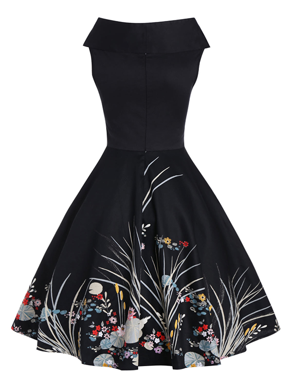 Sexy Black Off Shoulder Casual Dress