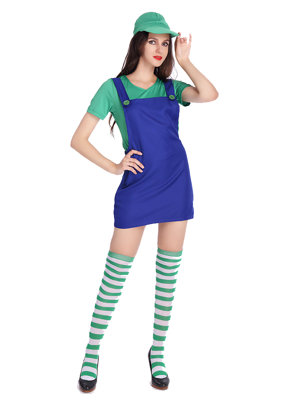 Women Harness Short Pants Mario Costume