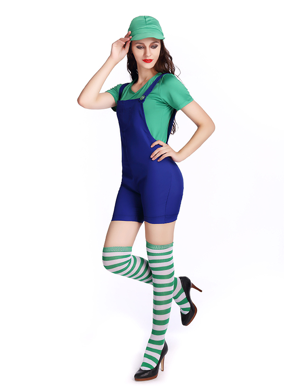 Women Harness Short Pants Mario Costume