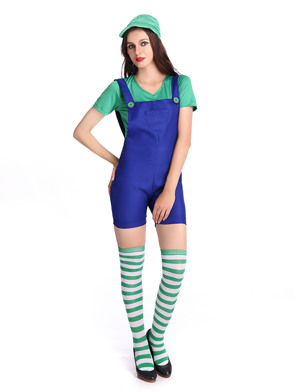 Women Harness Short Pants Mario Costume