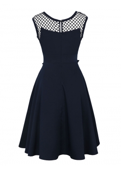 Fashion Sleeveless Black Casual Dress