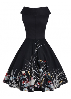 Sexy Black Off Shoulder Casual Dress