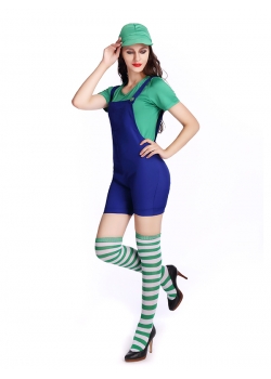 Women Harness Short Pants Mario Costume