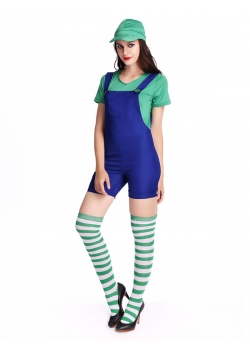 Women Harness Short Pants Mario Costume