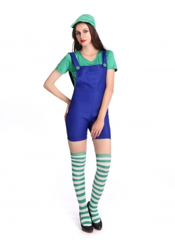 Women Harness Short Pants Mario Costume