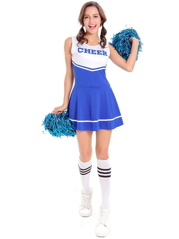  Women Fashion Sleeveless Cheerleading Uniform