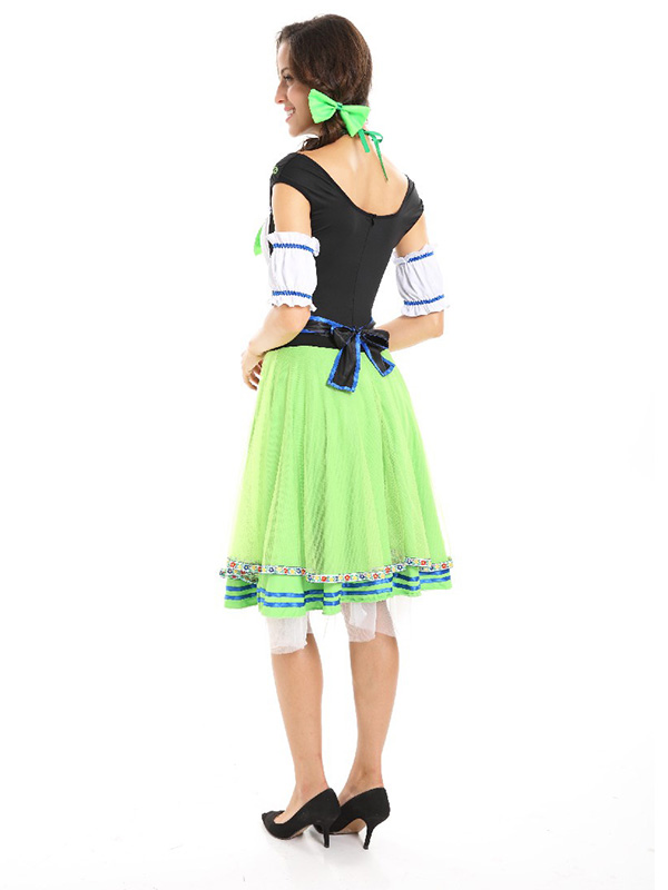 New Green Oktoberfest Beer Girl Costume