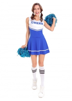  Women Fashion Sleeveless Cheerleading Uniform