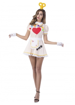 4pcs Sexy Queen of Hearts Cosplay Costume