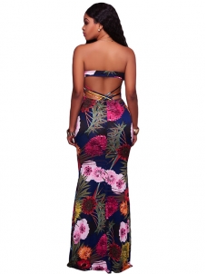 Print Women Sexy Maxi Dress