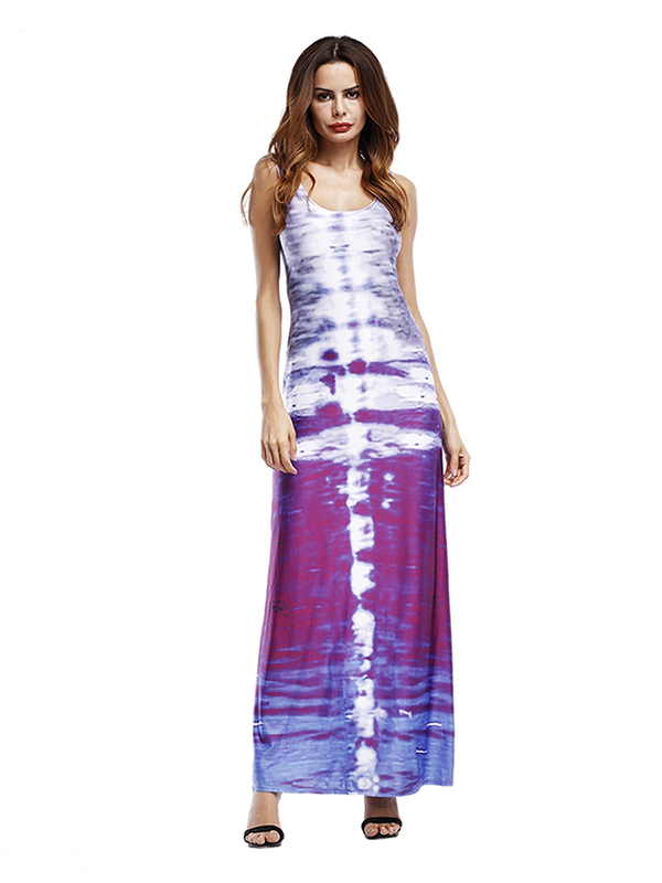 3 Colors S-5XL Long Sleeveless Maxi Dress