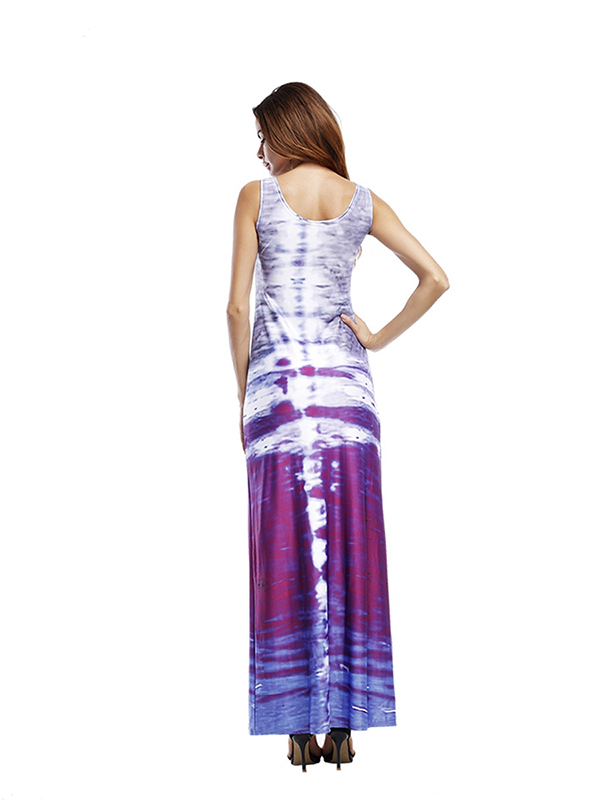 3 Colors S-5XL Long Sleeveless Maxi Dress