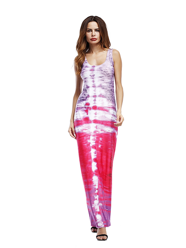 3 Colors S-5XL Long Sleeveless Maxi Dress