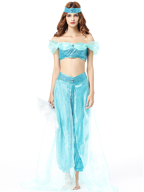 Blue One Size Off Shoulder International Costume