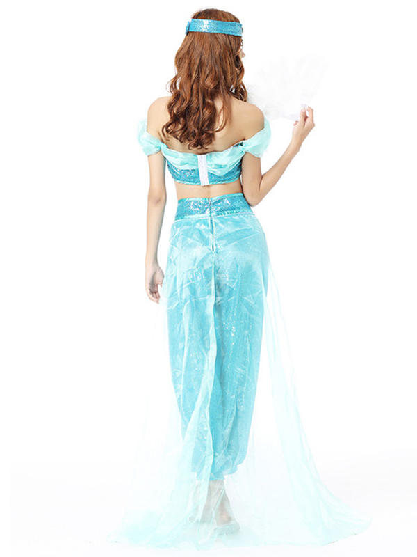 Blue One Size Off Shoulder International Costume