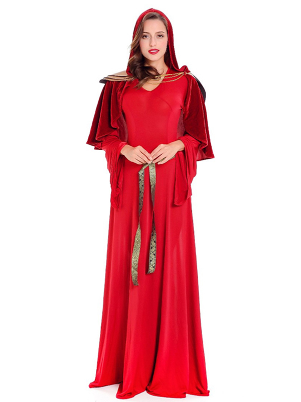 Red One Size Long Sleeve International Costume