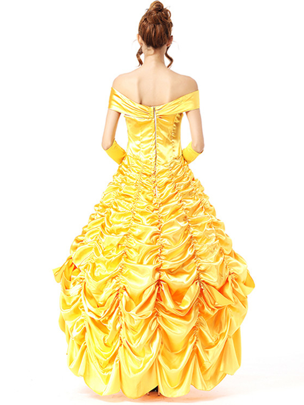 Yellow One Size Off Shoulder Deluxe Costume