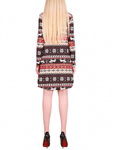  Multicolor S-XL Casual Soft Long Sleeve Casual Dress