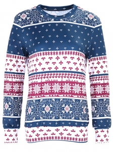  Multicolor XS-XL Comfortable Warm Up Patterns Blouses