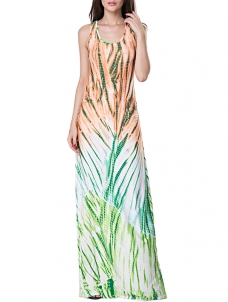 3 Colors S-5XL Casual Sleeveless Tank Top Maxi Dress