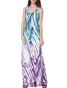 3 Colors S-5XL Casual Sleeveless Tank Top Maxi Dress