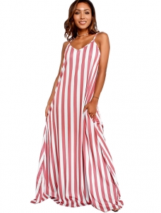 3 Colors S-XXL Long Sleeveless Maxi Dress