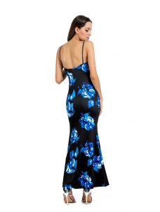 4 Colors S-5XL Floral Print Maxi Dress