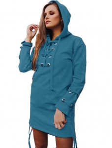 4 Colors S-XL Hoodies Solid Winter Dress 