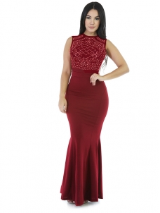 5 Colors S-5XL Pure Elegant Sleeveless Maxi Dress