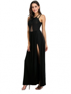 8 Colors S-2XL Sexy Backless Chiffon Maxi Dress