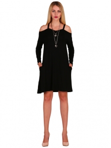 8 Colors S-XL Wide Straps A-Line Plain Casual Dress