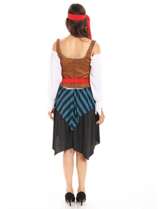 Brown One Size Off Shoulder Pirate