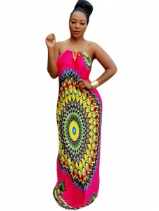 Cheap Woman Dashiki African Print Dress