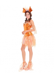 Orange One Size Sexy Gold Mermaid Fairy Tales