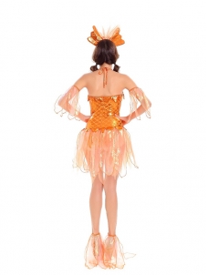 Orange One Size Sexy Gold Mermaid Fairy Tales