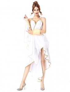 White One Size Sleeveless International Costume