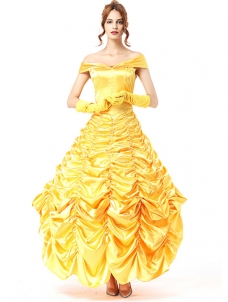 Yellow One Size Off Shoulder Deluxe Costume